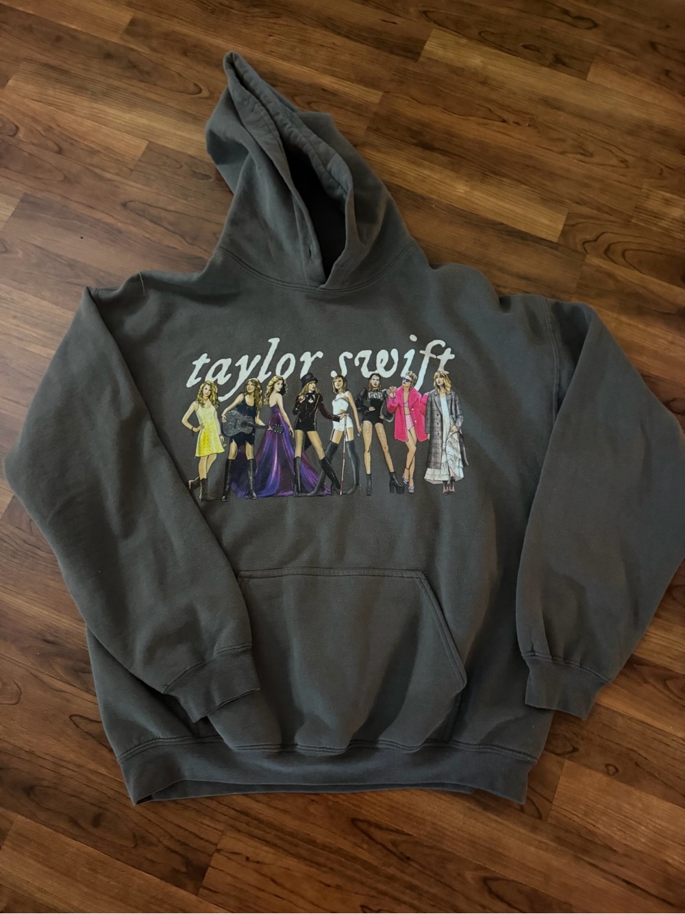 Taylor Swift "Eras Tour"‎ limited edition charcoal hoodie size large